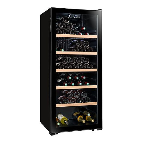 La Sommeliere - 121 Bottle - Single Zone Wine Cabinet - LS117BLACK