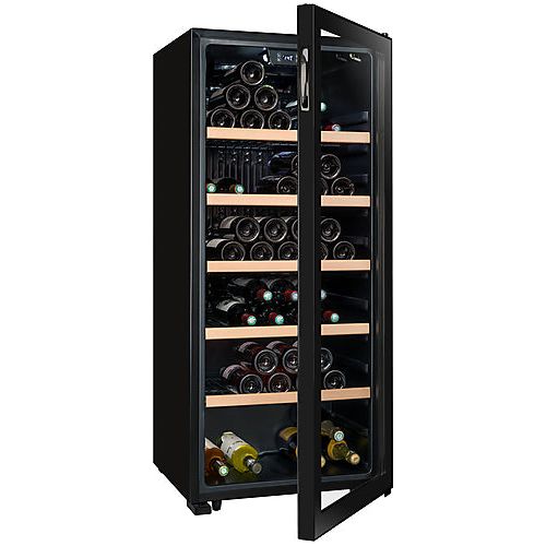 La Sommeliere - 121 Bottle - Single Zone Wine Cabinet - LS117BLACK