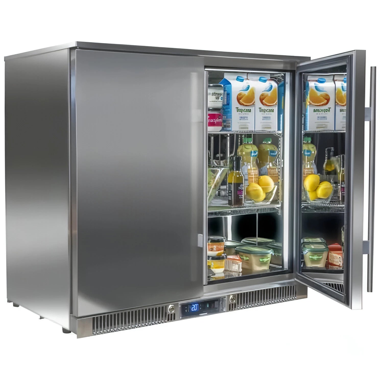 Blastcool - Single Zone - Outdoor Double Door Fridge - Solid Door - XP2-870-SD