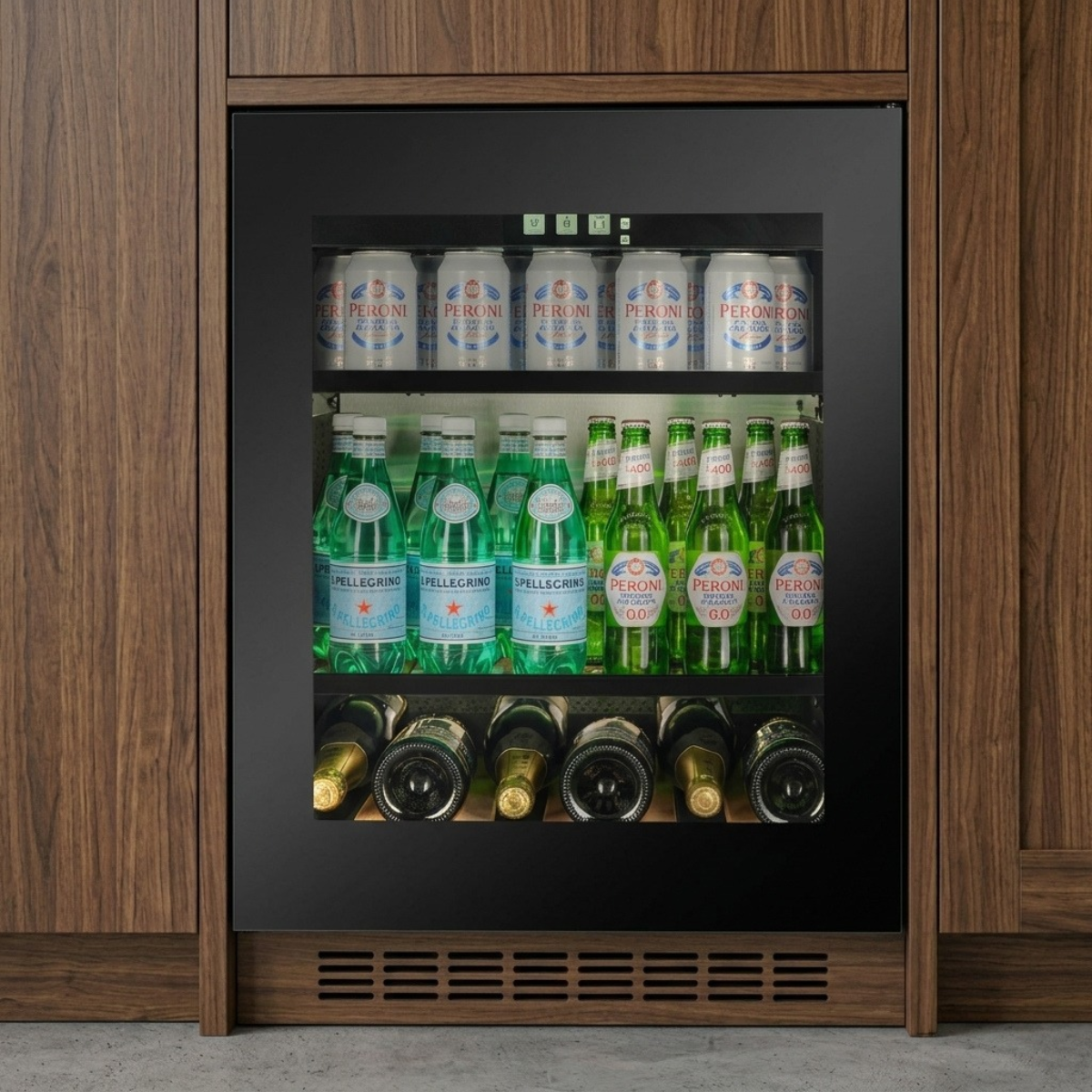 CELLA - Fully Integrated Drinks Fridge - Handleless / Push To Open - TFT-BV34B-TO