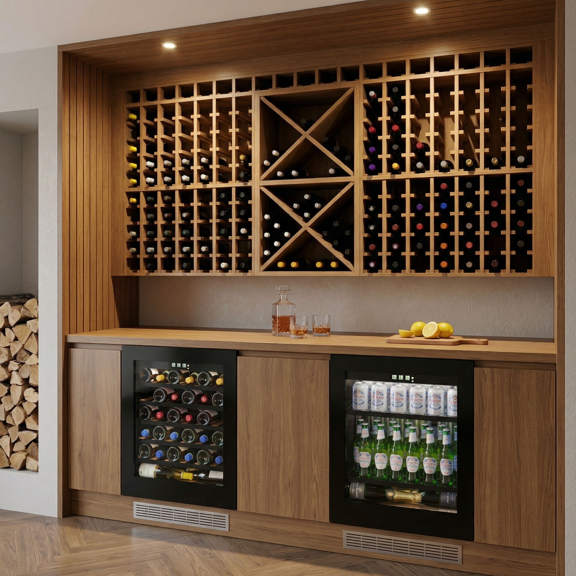 CELLA - Shallow Drinks Fridge - 45cm Depth - 60cm Undercounter - BV30B-TO