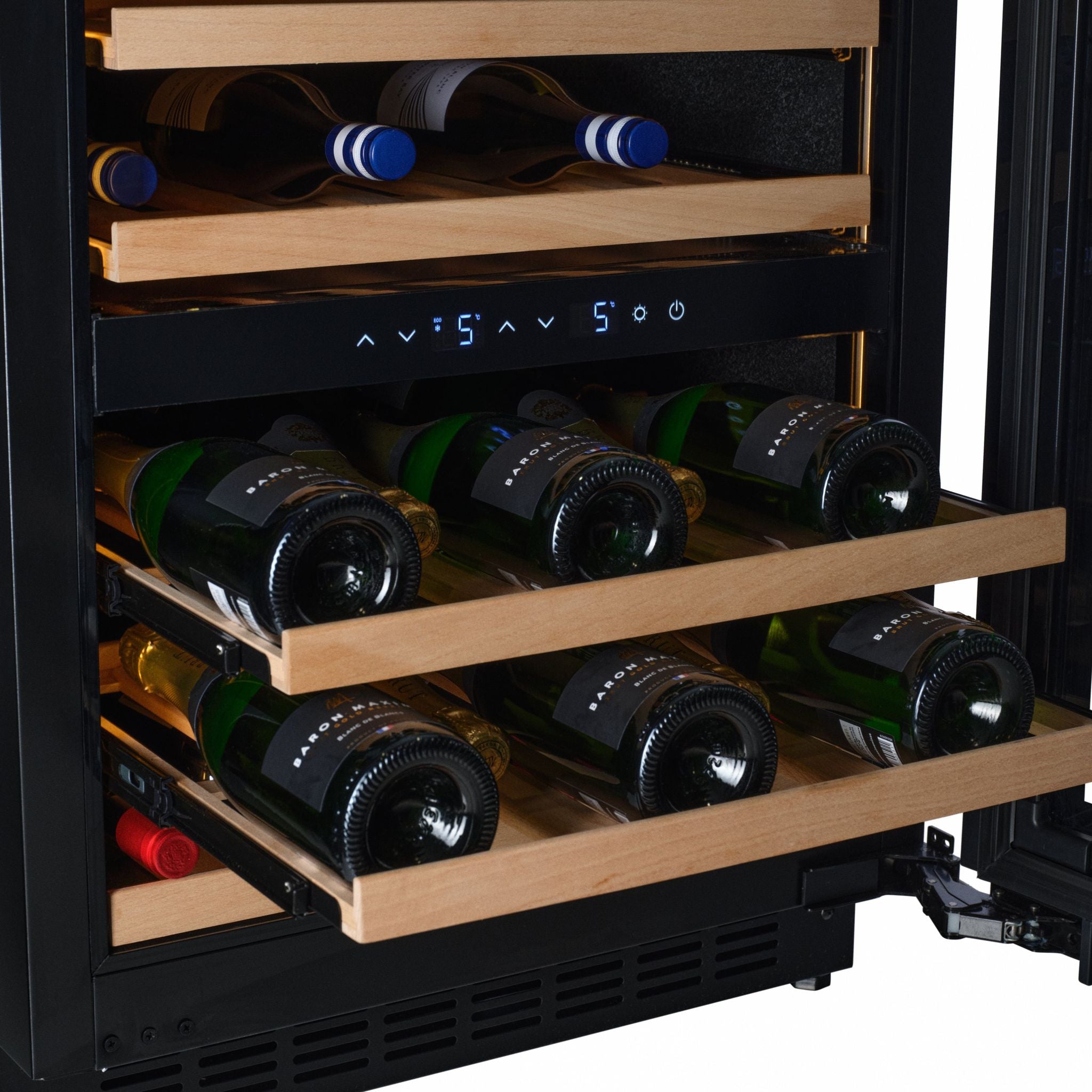 CELLA - 600mm - Undercounter Wine Cooler - Dual Zone - W34-SSH