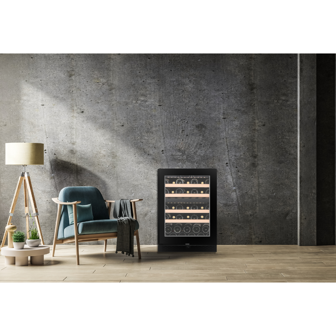 CELLA - 39 bottle Dual Zone Wine cooler - W39D-BLACK