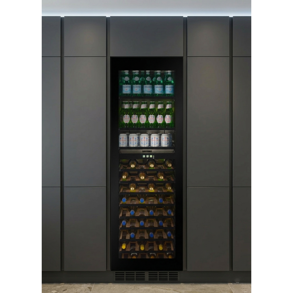 CELLA - 600mm - Integrated Beverage Centre - Dual Zone - WBV99B-TO