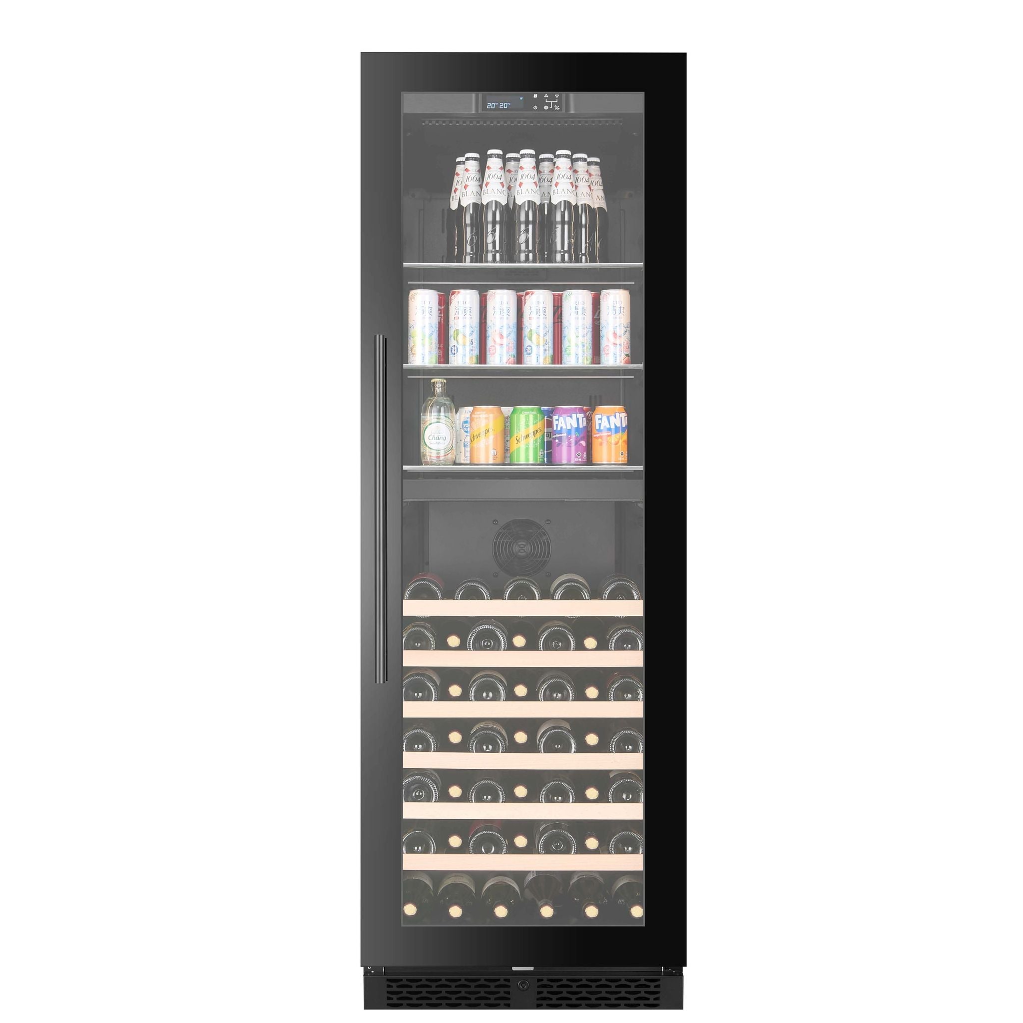 CELLA 600mm Beverage Centre - 60 Bottle / 126 Cans - 57cm Depth - WBV93D-BLACK
