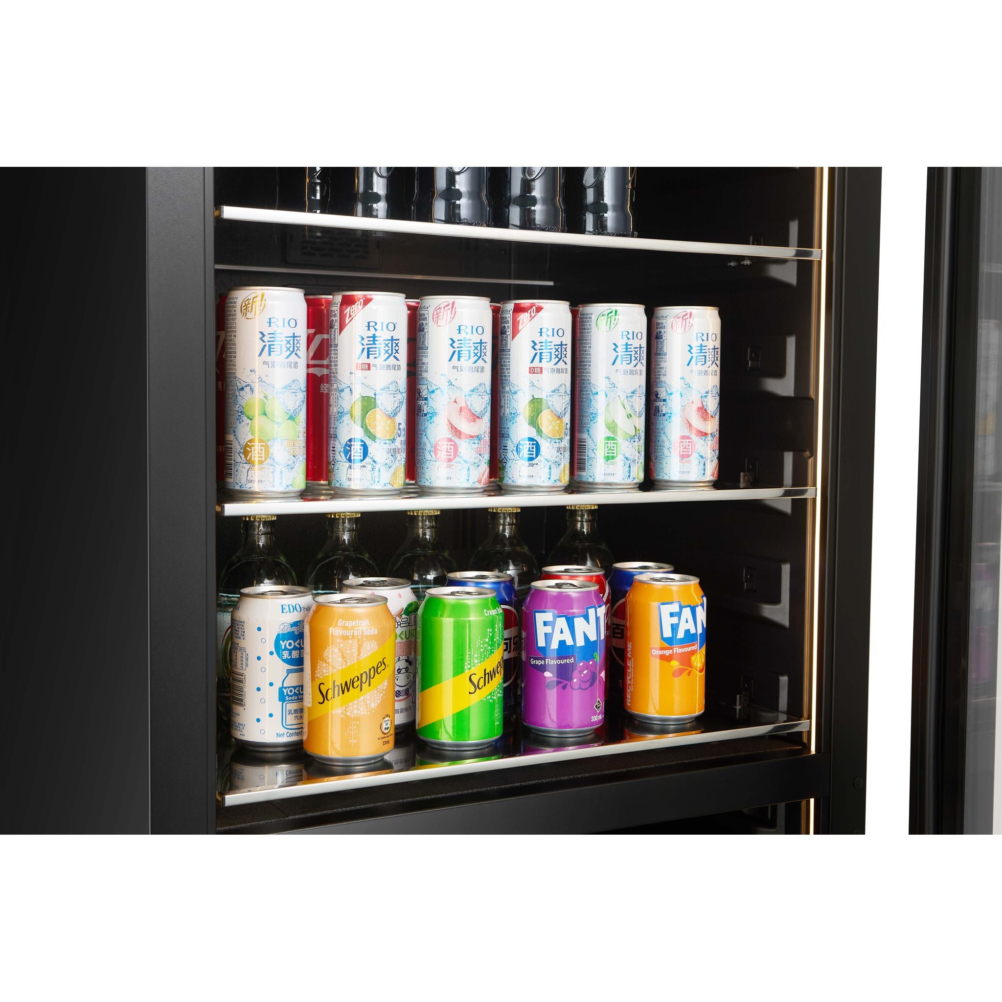 CELLA 600mm Beverage Centre - 60 Bottle / 126 Cans - 57cm Depth - WBV93D-BLACK