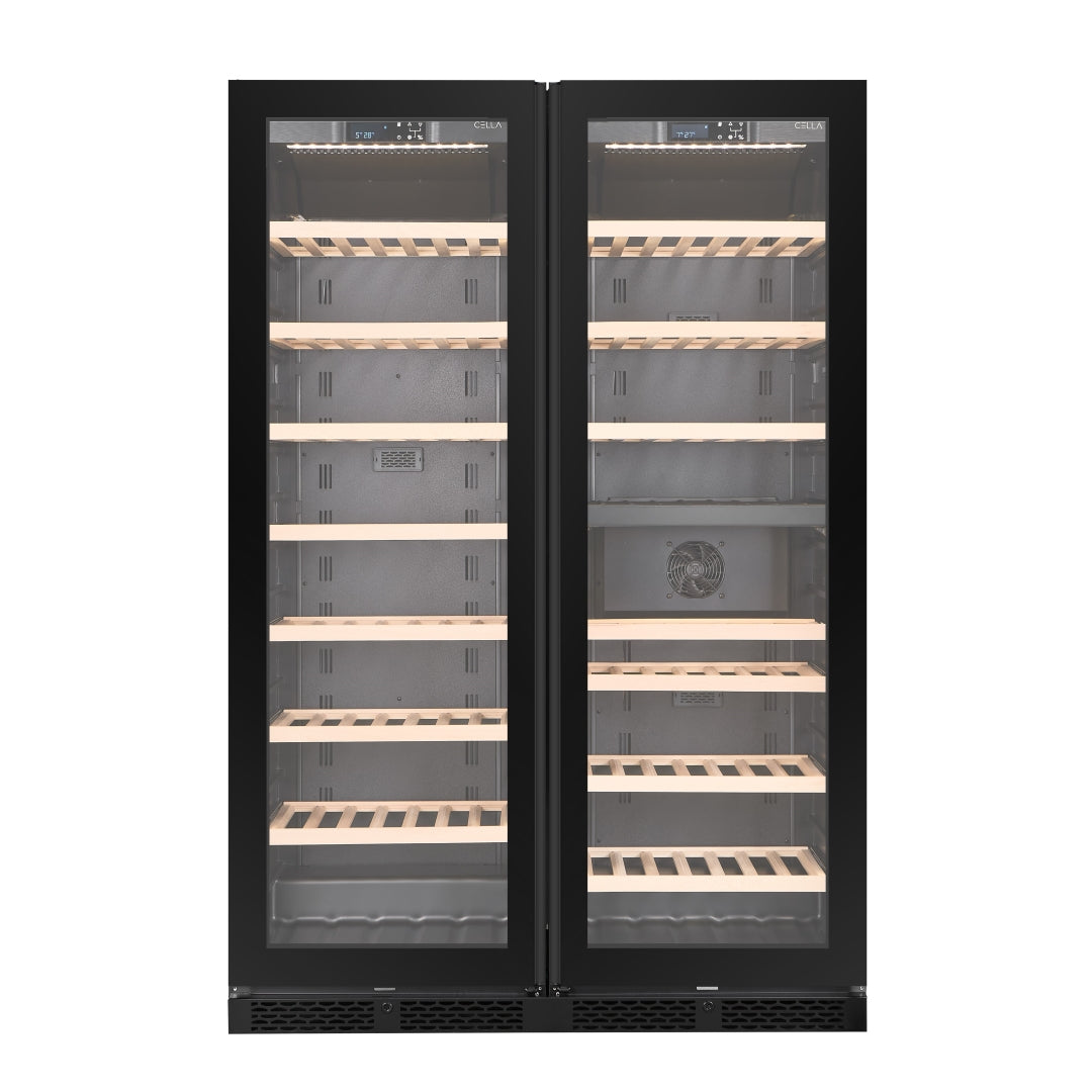 CELLA - 315 Bottle - Wine Fridge Combination - WFS163SD-BLACK