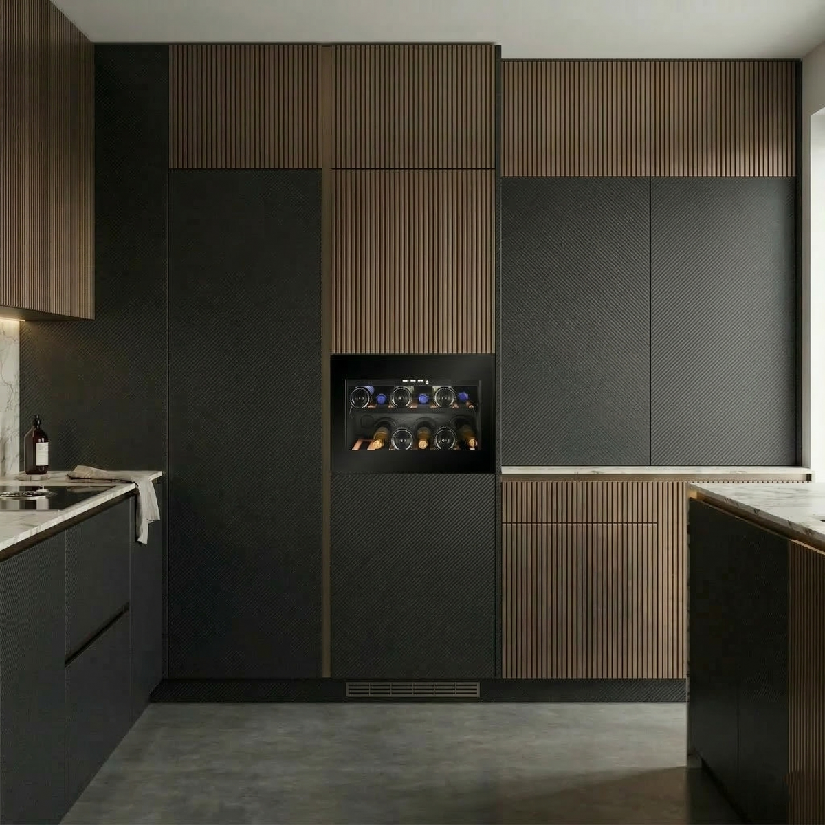 CELLA - 455mm - Integrated Wine Cooler - Handleless - WI-17B-TO