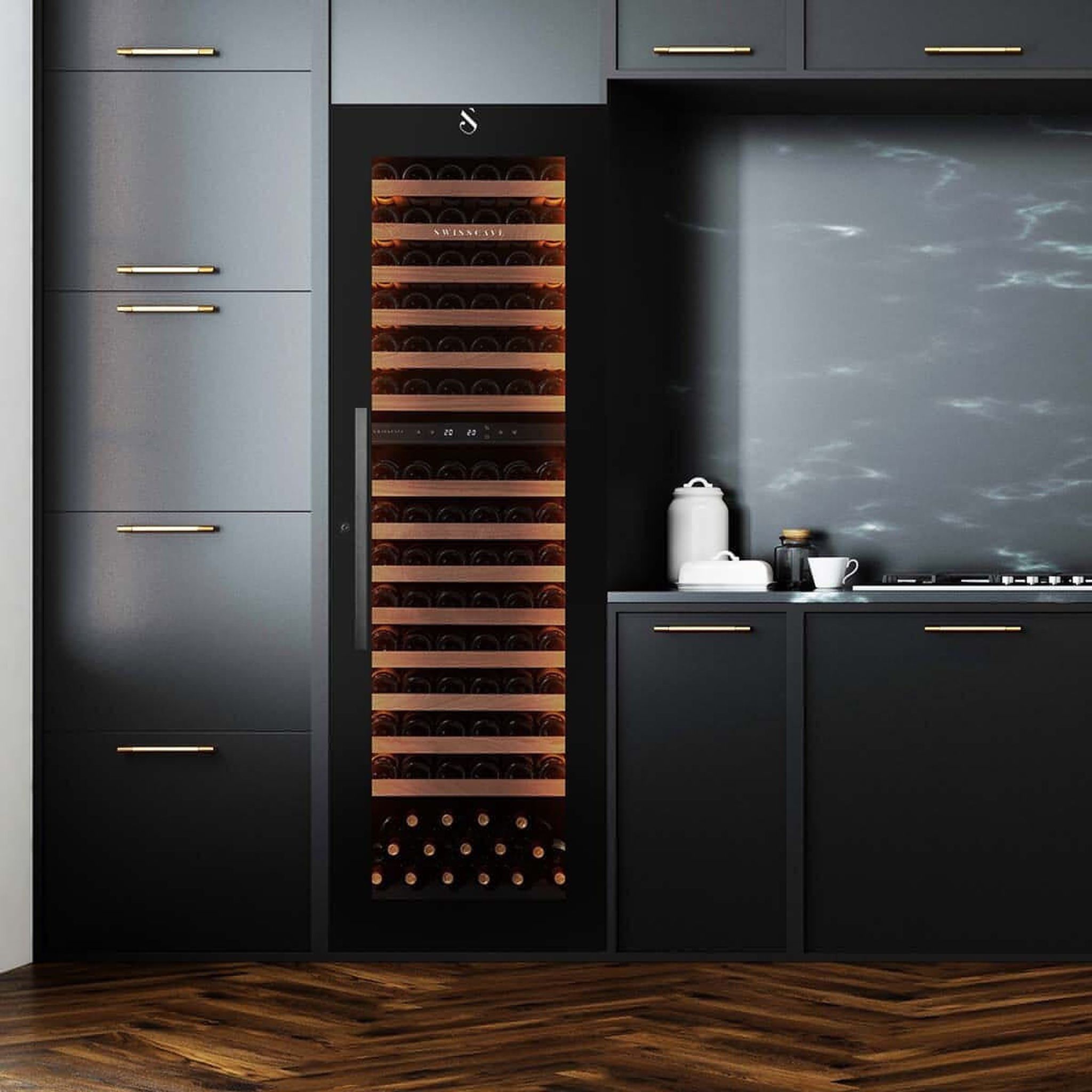 SWISSCAVE - Premium Edition Integrated Dual Zone Wine Cooler WLI-460DF