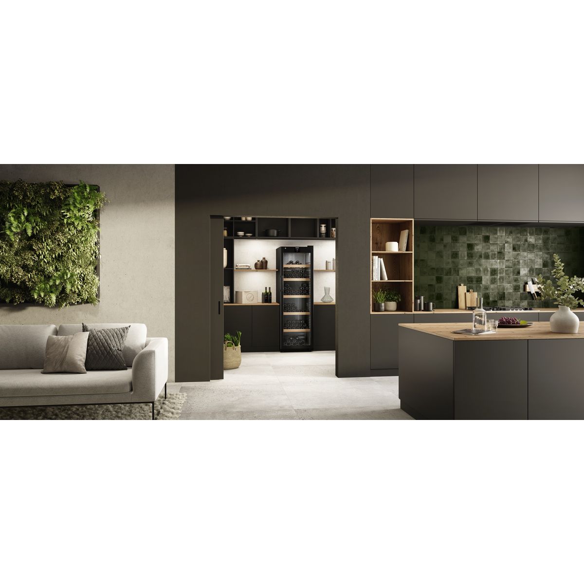 Liebherr - GrandCru 196 Bottle Freestanding Wine Cabinet - WPbl 5001 - Glass Door