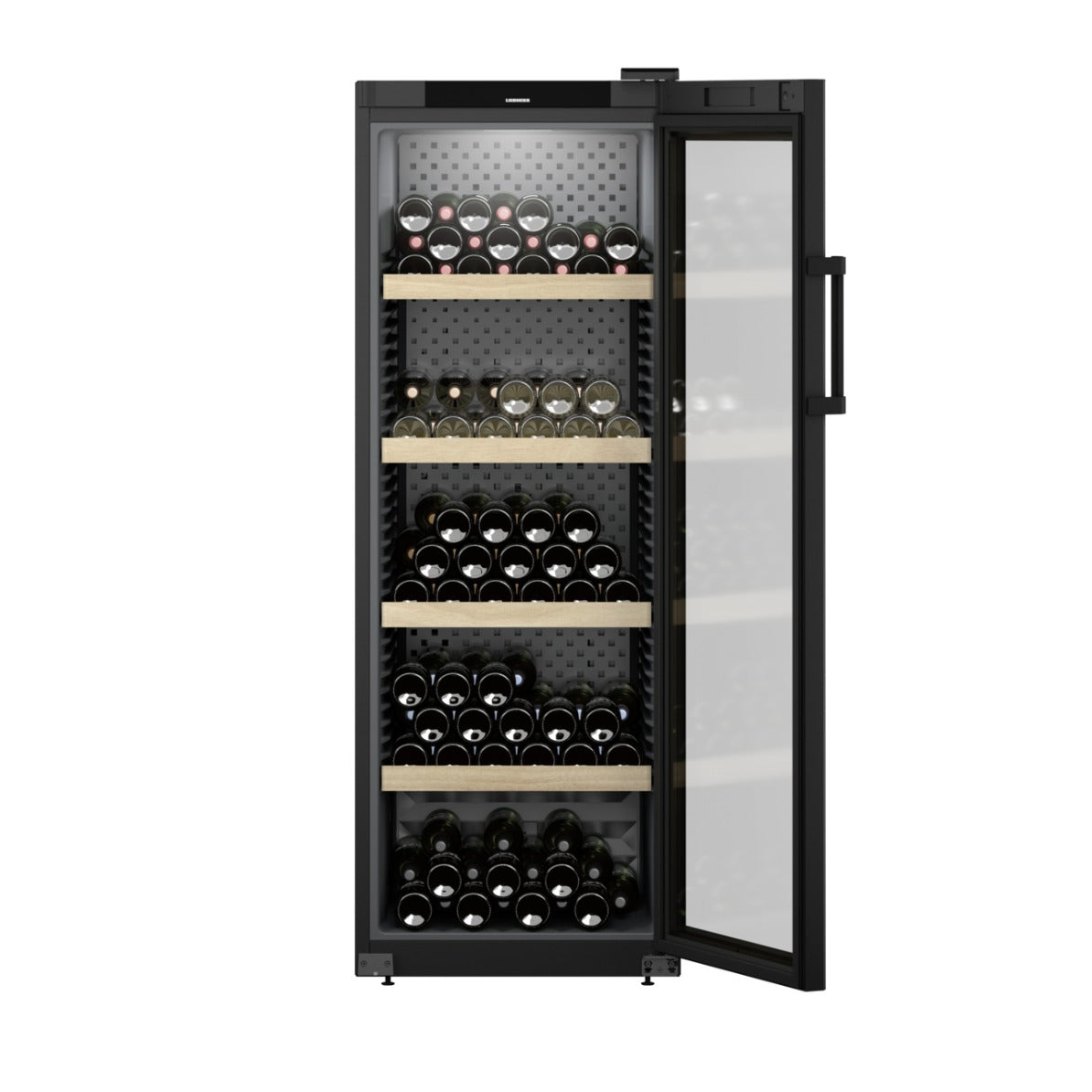 Liebherr - GrandCru 196 Bottle Freestanding Wine Cabinet - WPbl 5001 - Glass Door