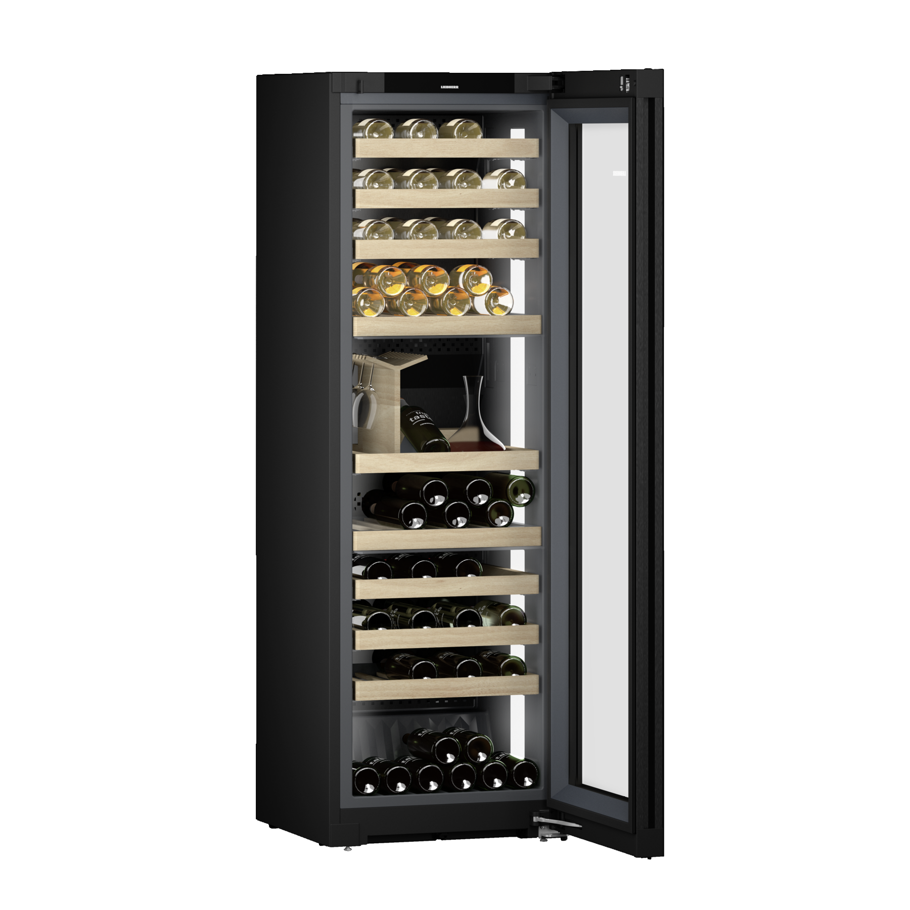 Liebherr Vinidor Selection - 85 Bottle - 3-Zone Wine Cabinet - WPgbi 5283 - Glass Door