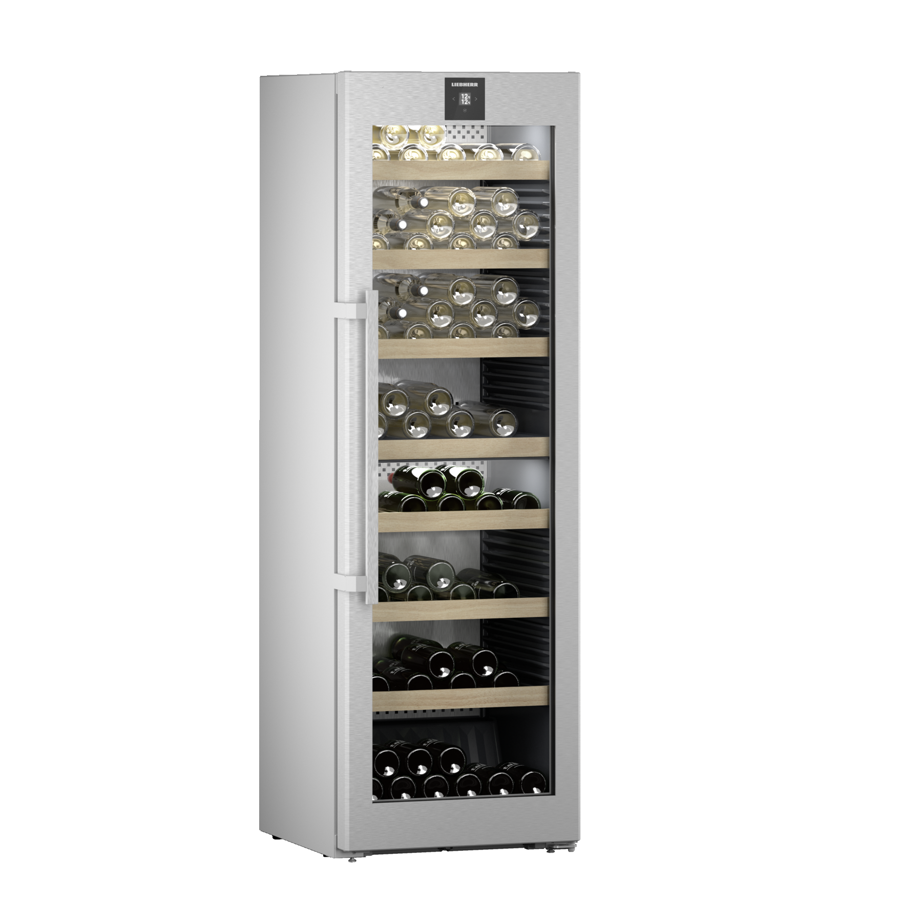 Liebherr - Vinidor 155 Bottle Freestanding Wine Cabinet - WPsd 5252 - Glass Door