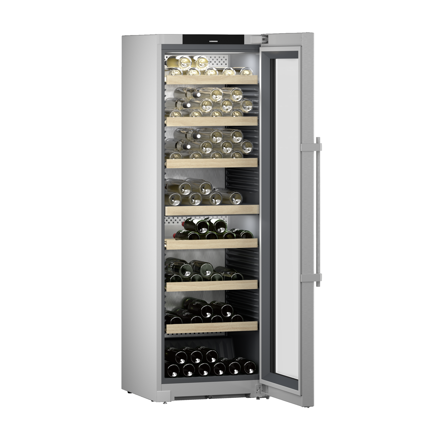 Liebherr - Vinidor 155 Bottle Freestanding Wine Cabinet - WPsd 5252 - Glass Door