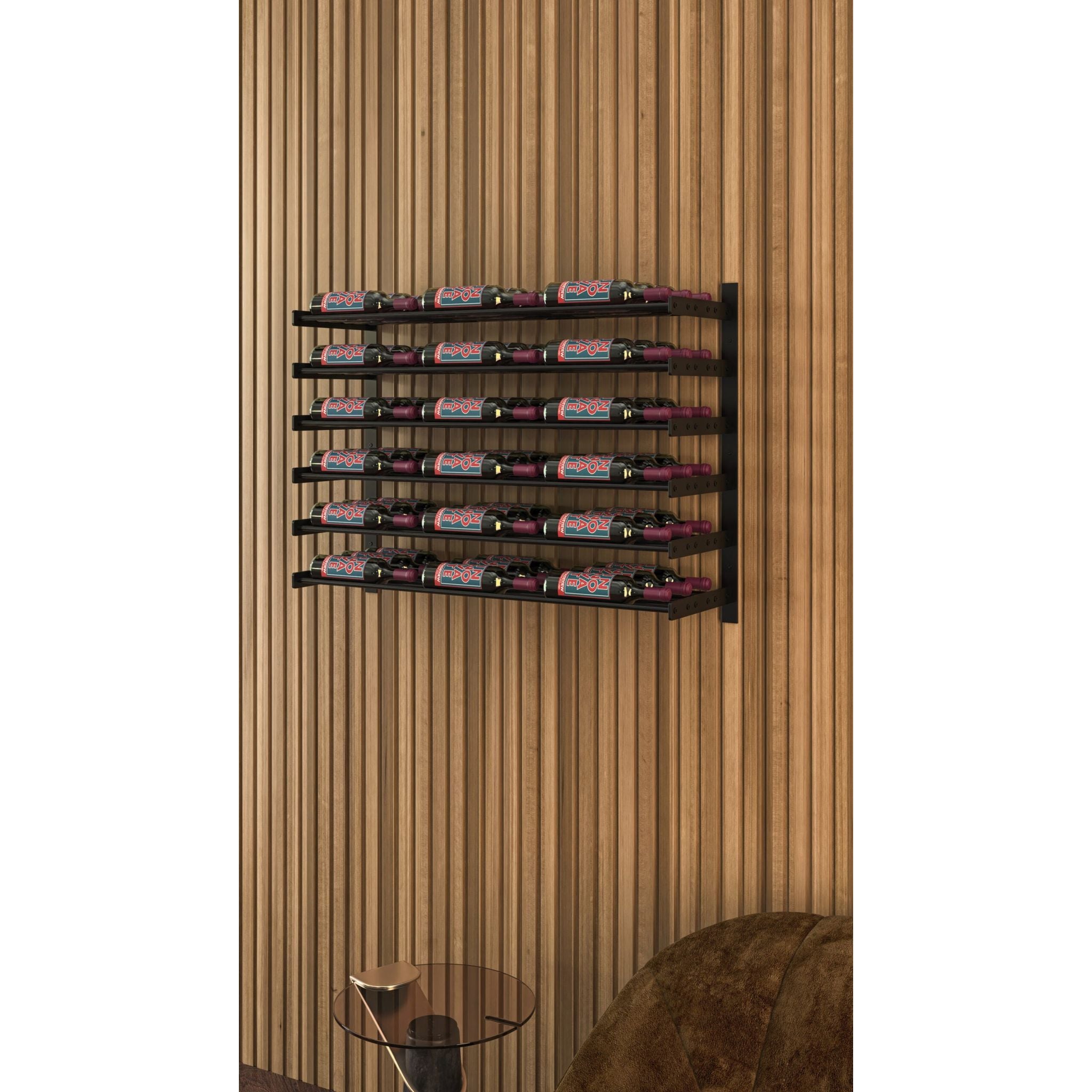 VintageView - Wine Wall 30 - Evolution Series - 762mm - Metal Wine Wall Rack (18-54 bottles)