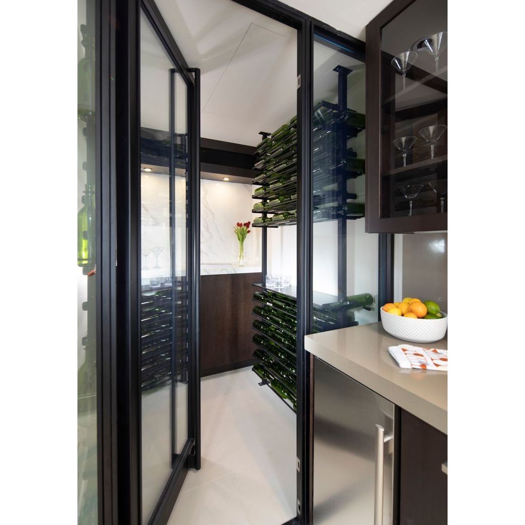 VintageView - Wine Wall 05 - Evolution Series - 127mm - Metal Wine Wall Rack (3-9 bottles)