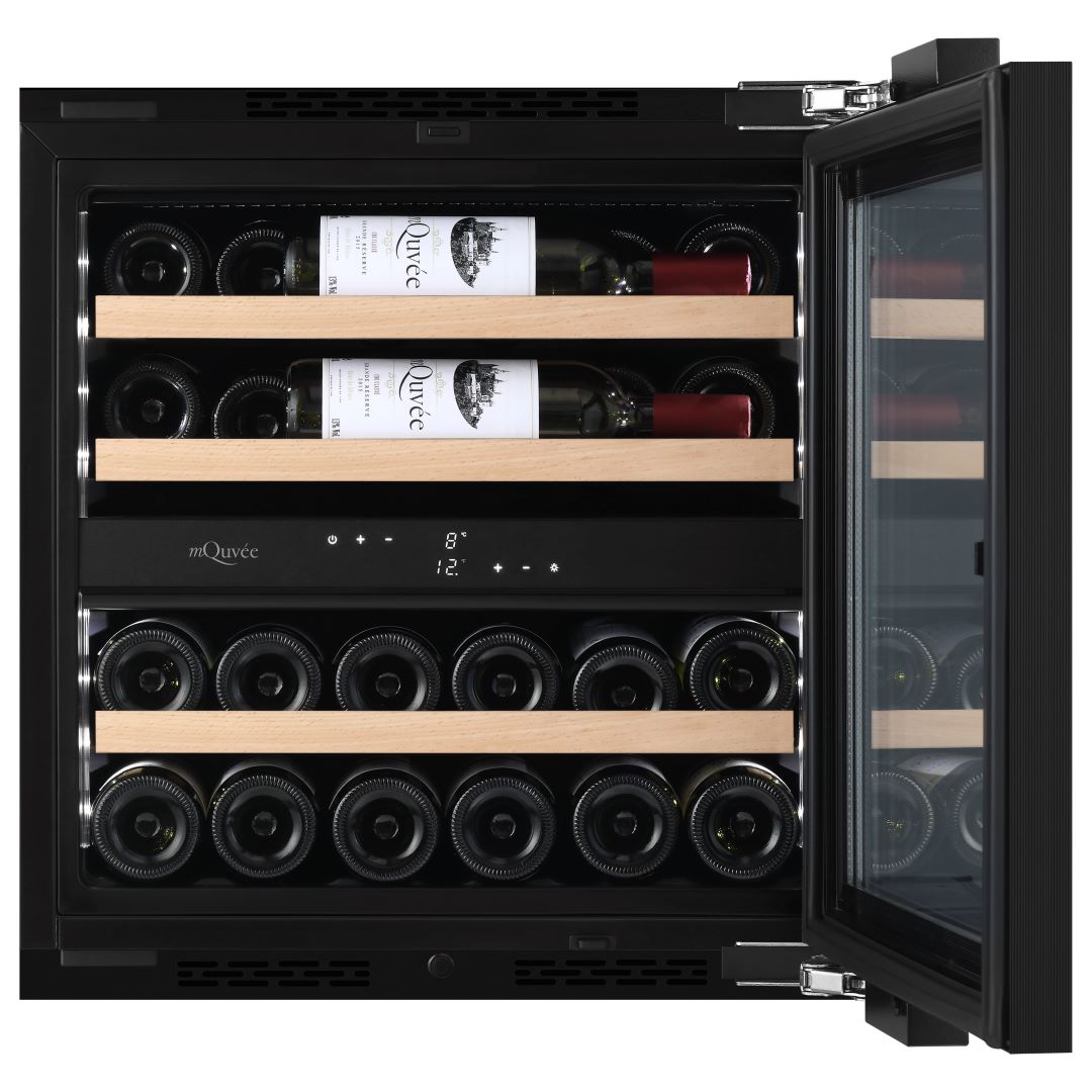 mQuvée - Fully Integrated Wine Cooler - WineKeeper 25D Panel Ready - Push/Pull