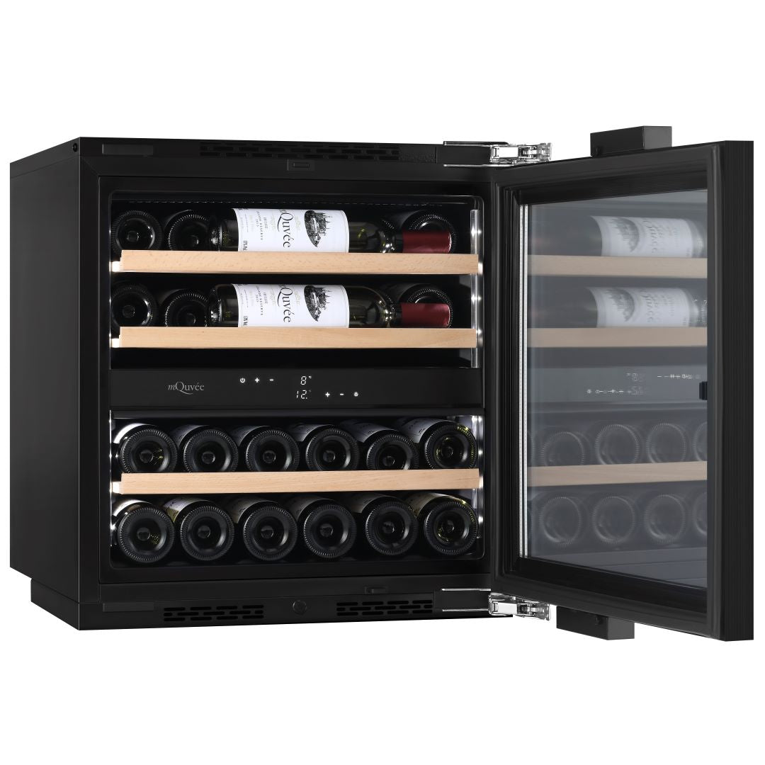 mQuvée - Fully Integrated Wine Cooler - WineKeeper 25D Panel Ready - Push/Pull