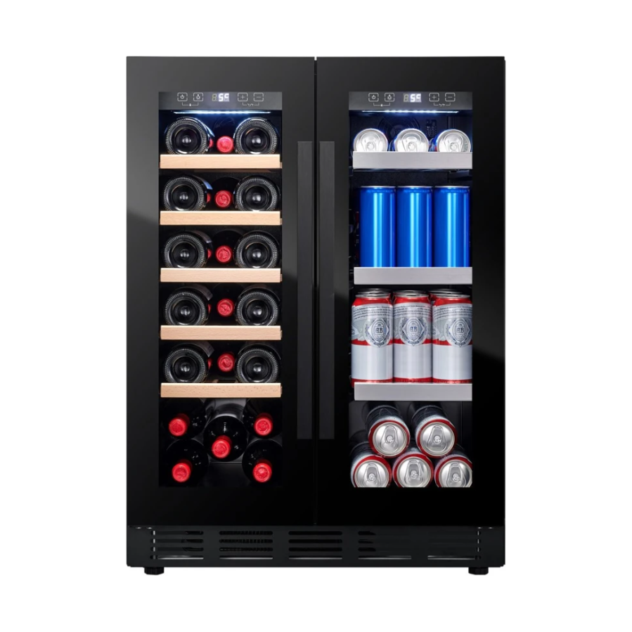 Cavin - 600mm - Undercounter Wine Fridge - Arctic Collection 60 Duo - Fullglass Black