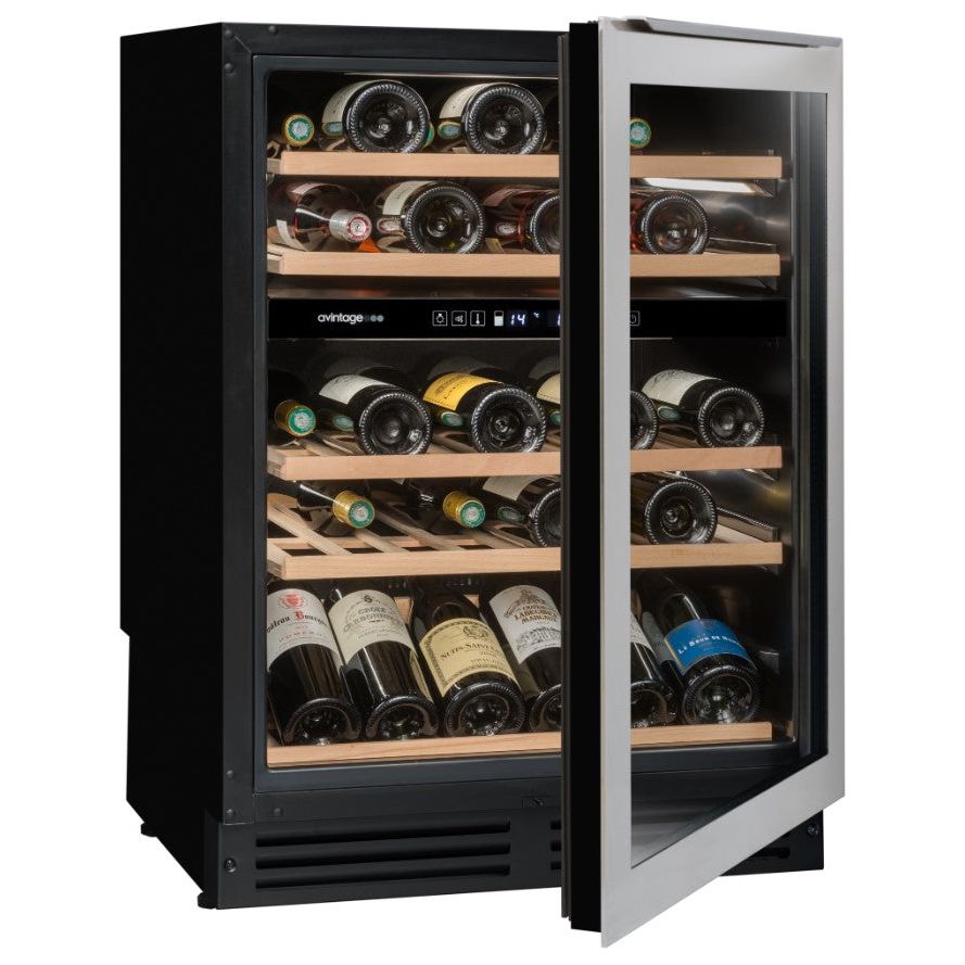 Avintage - 600mm Dual Zone - 50 bottle - Wine Cooler - AVU54TDZX1