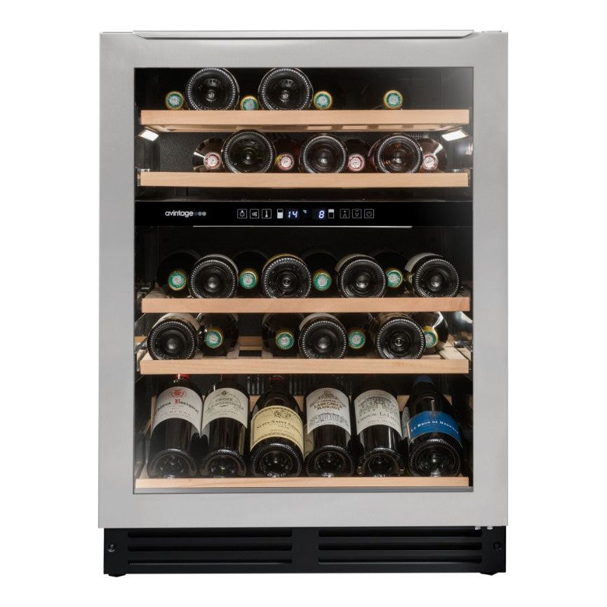 Avintage - 600mm Dual Zone - 50 bottle - Wine Cooler - AVU54TDZX1