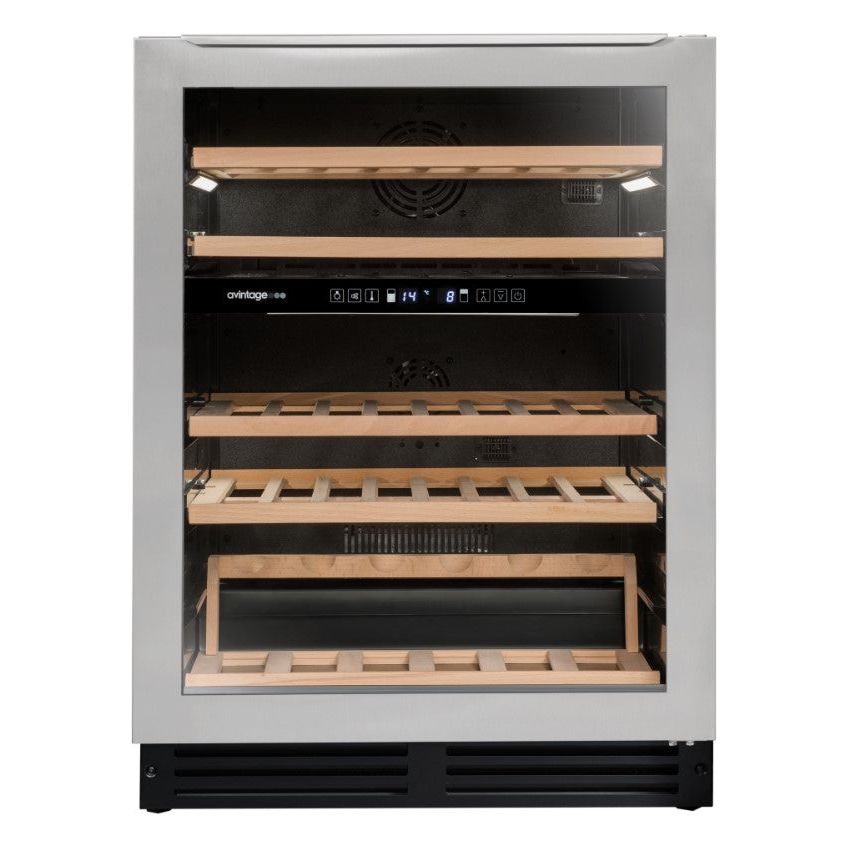 Avintage - 600mm Dual Zone - 50 bottle - Wine Cooler - AVU54TDZX1