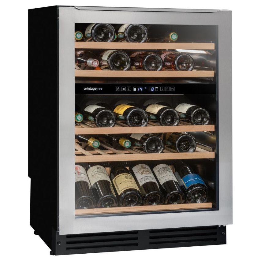 Avintage - 600mm Dual Zone - 50 bottle - Wine Cooler - AVU54TDZX1