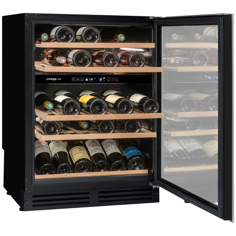Avintage - 600mm Dual Zone - 50 bottle - Wine Cooler - AVU54TDZX1