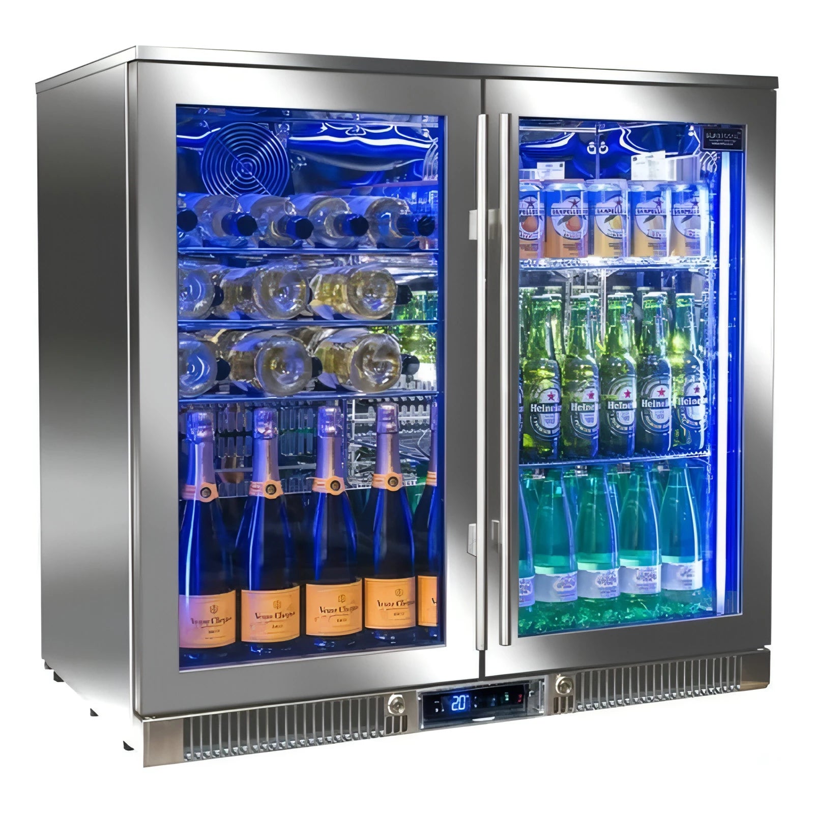 Blastcool - Single Zone - Outdoor Double Door Fridge - Glass Door - XP2-870