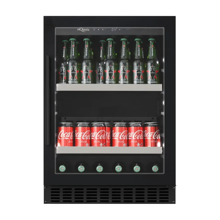 mQuvée - 600mm - Undercounter Drinks Fridge - BeerServer60 - Anthracite Black