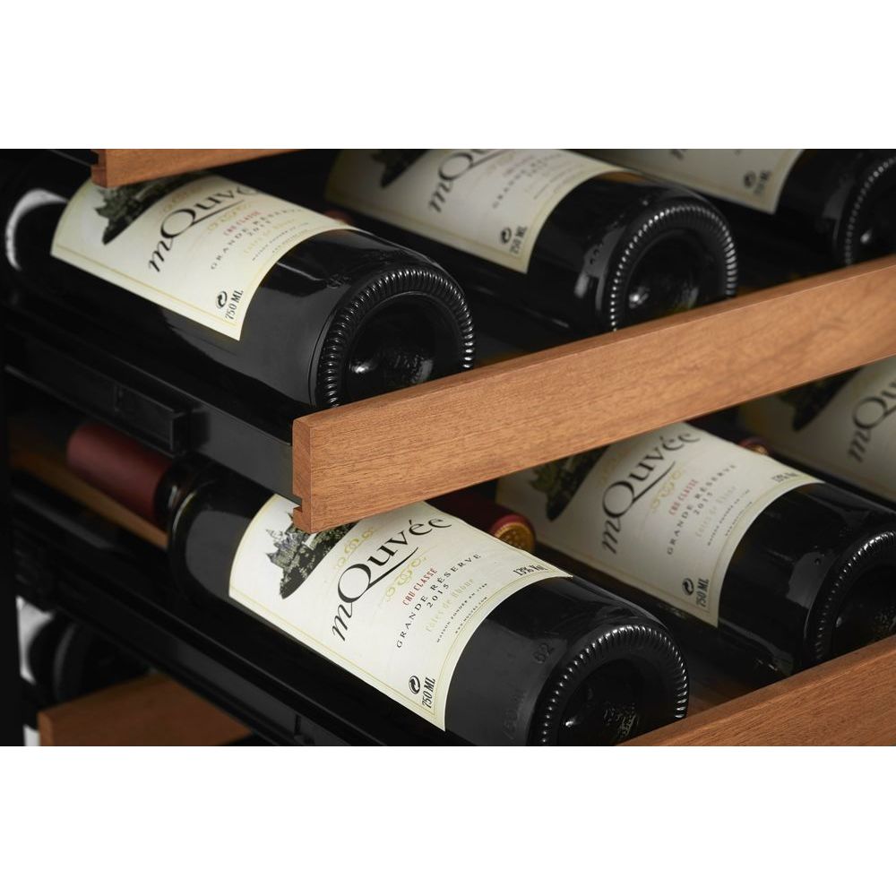 mQuvée Edge 45D Anthracite Black - 87 Bottles - Tall Wine Fridge - Push-Pull