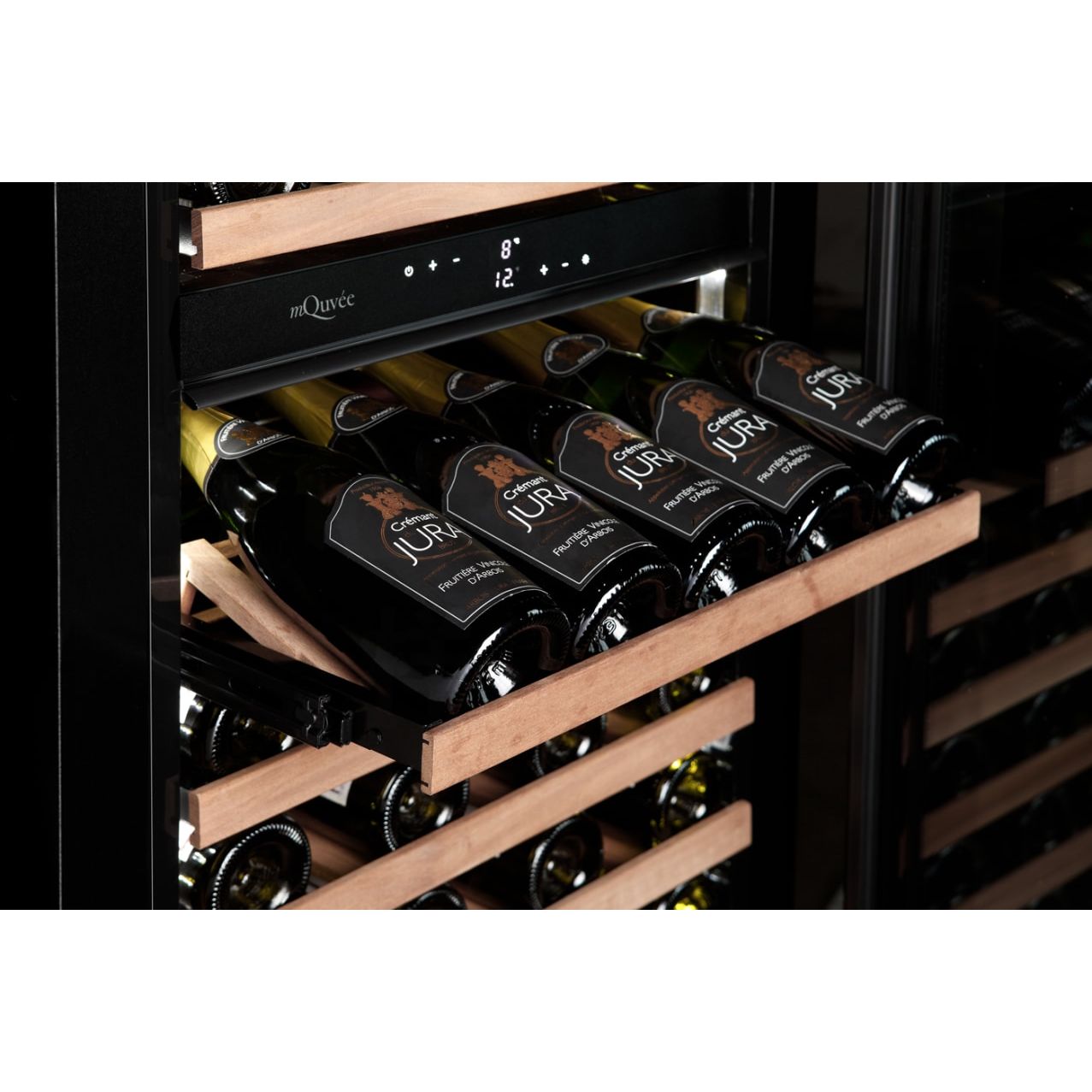 mQuvée WineCave Infinite 187D - 109 Bottles - Tall Wine Fridge - Push-Pull