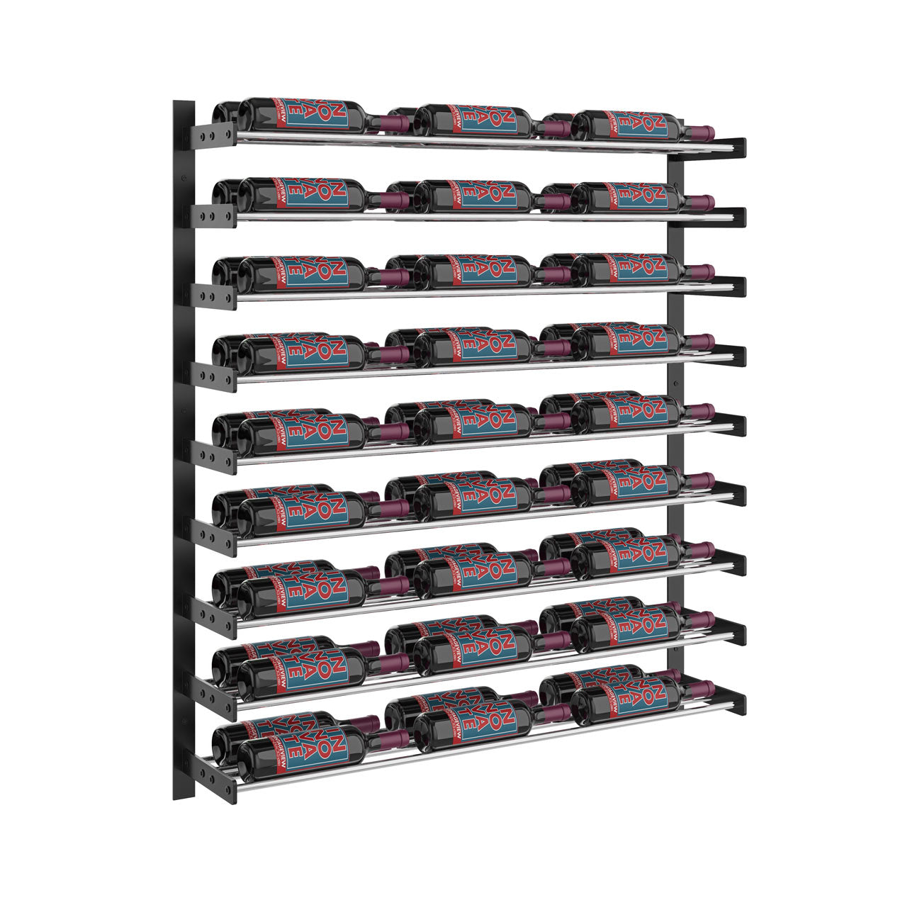 VintageView - Wine Wall 45 - Evolution Series - 1143mm - Metal Wine Wall Rack (27-81 bottles)