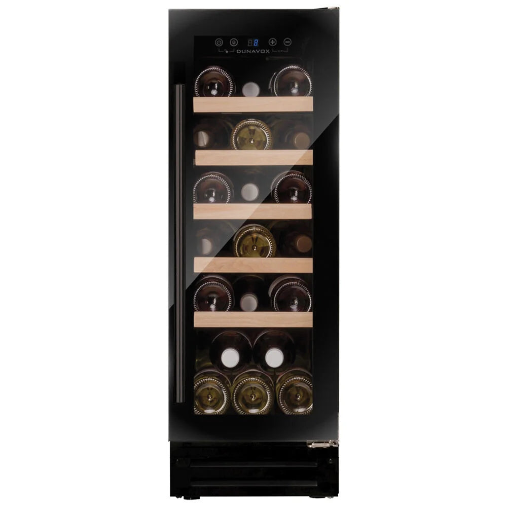 Dunavox FLOW-19 - 300mm - 19 Bottle - Built In Undercounter Wine Cooler - DAUF-19.58B
