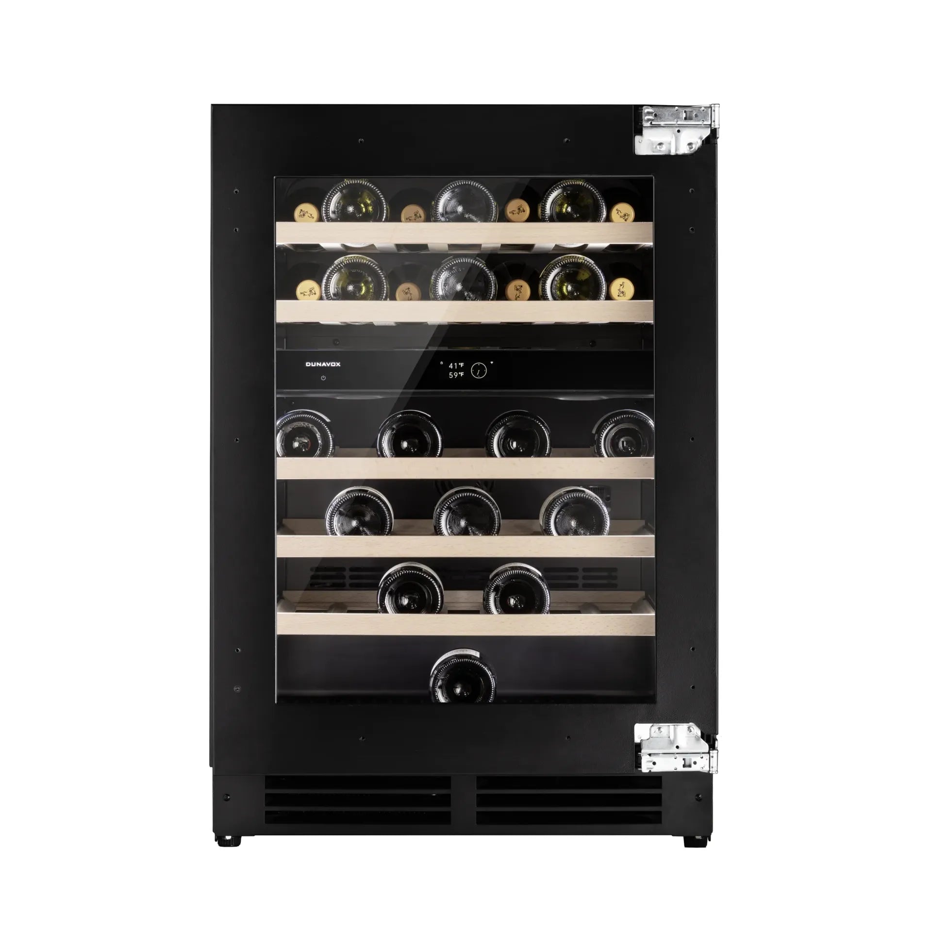 Dunavox FLOW-41 - 600mm Dual Zone - 41 Bottle - Panel Ready - Built In Wine Cooler - DAUF-41.146DOP.TO 88cm height