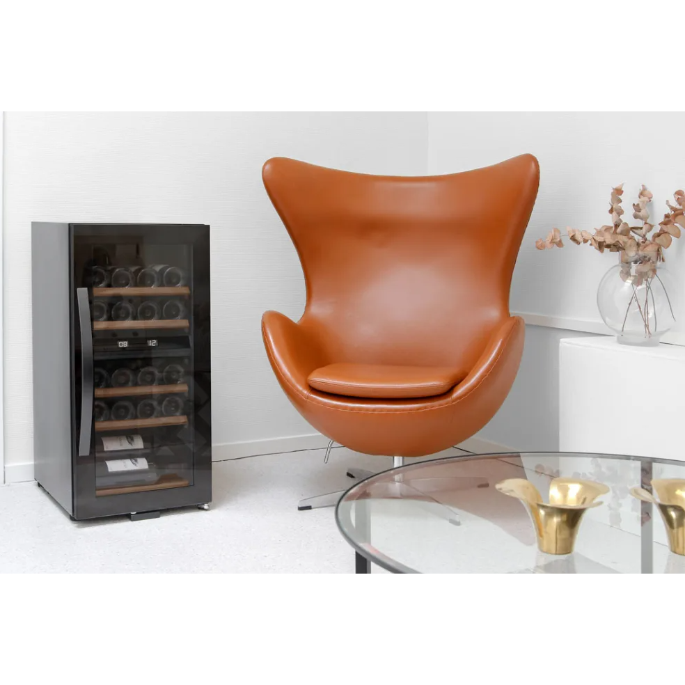mQuvée - Wine Expert 24- Dual Zone - Freestanding Wine Cooler - Fullglass Black