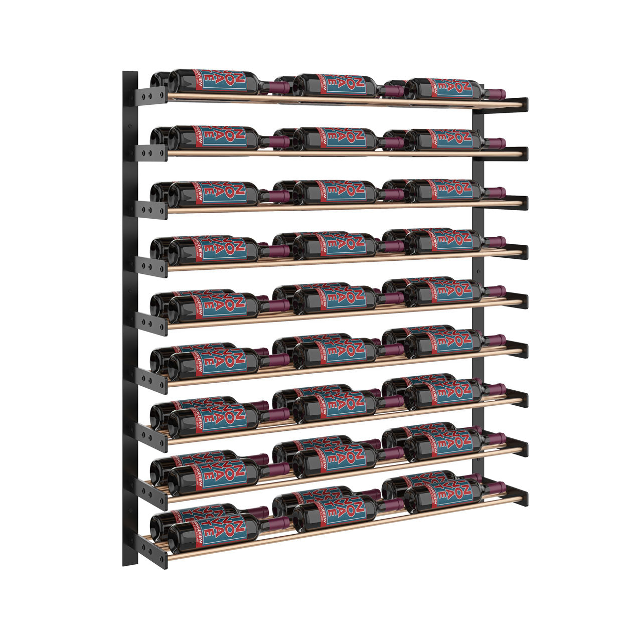 VintageView - Wine Wall 45 - Evolution Series - 1143mm - Metal Wine Wall Rack (27-81 bottles)