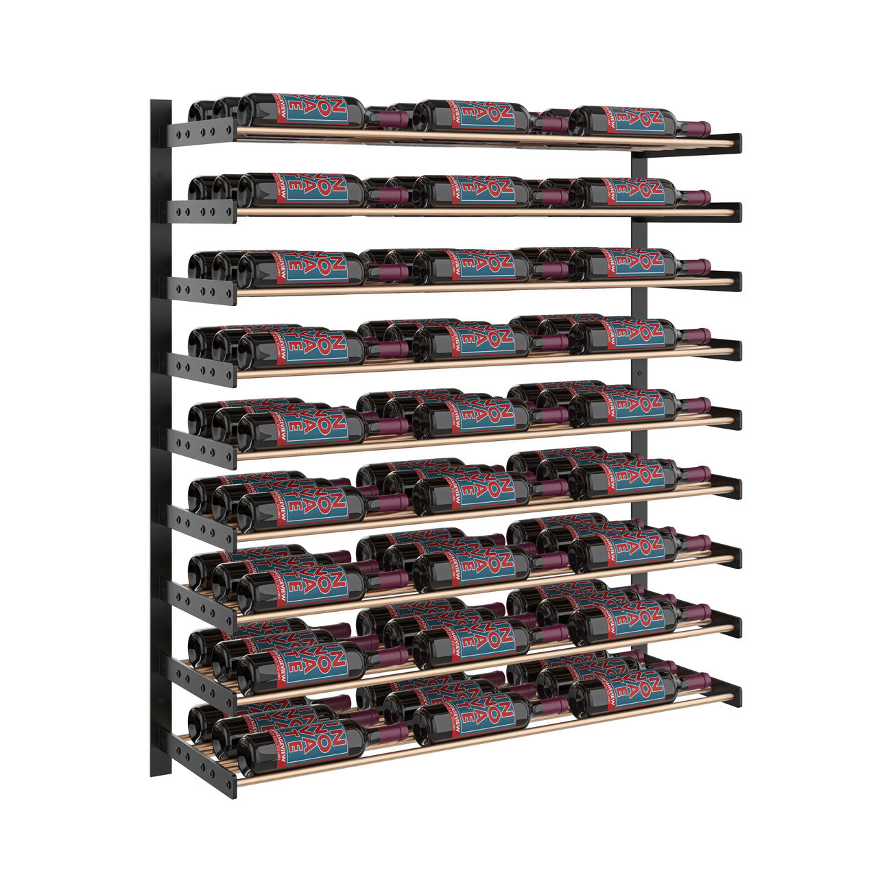VintageView - Wine Wall 45 - Evolution Series - 1143mm - Metal Wine Wall Rack (27-81 bottles)