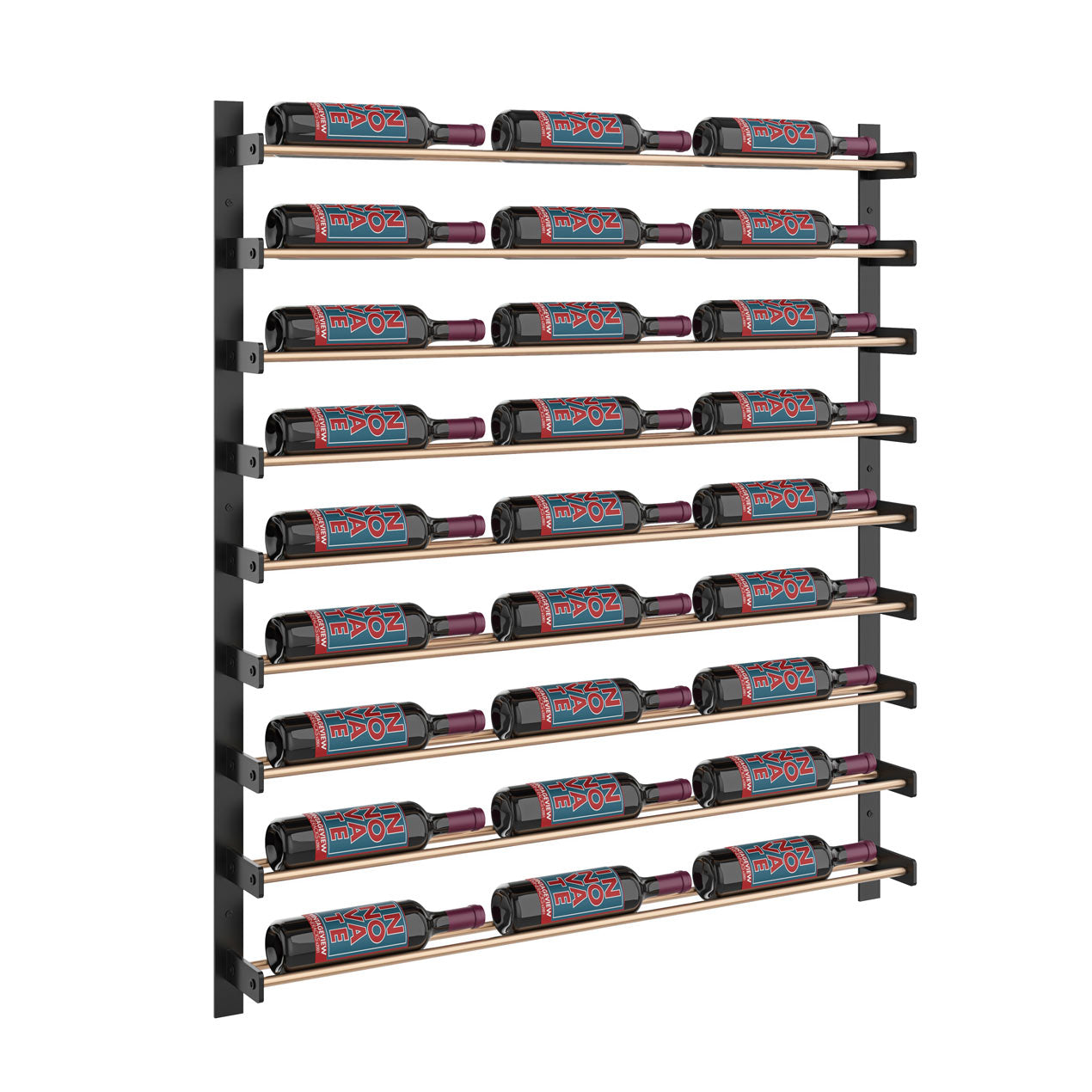 VintageView - Wine Wall 45 - Evolution Series - 1143mm - Metal Wine Wall Rack (27-81 bottles)
