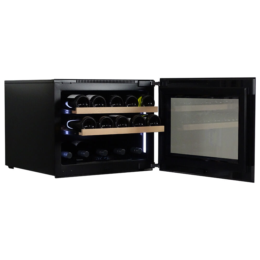 Dunavox Horizon-19.TO - 19 Bottle - Handleless Integrated Wine Cooler - DVH-19.50B.TO