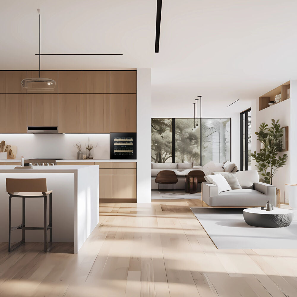 Dunavox Horizon-25.TO - Dual Zone 25 Bottle - Integrated Wine Cooler - DVH-25.65DB.TO