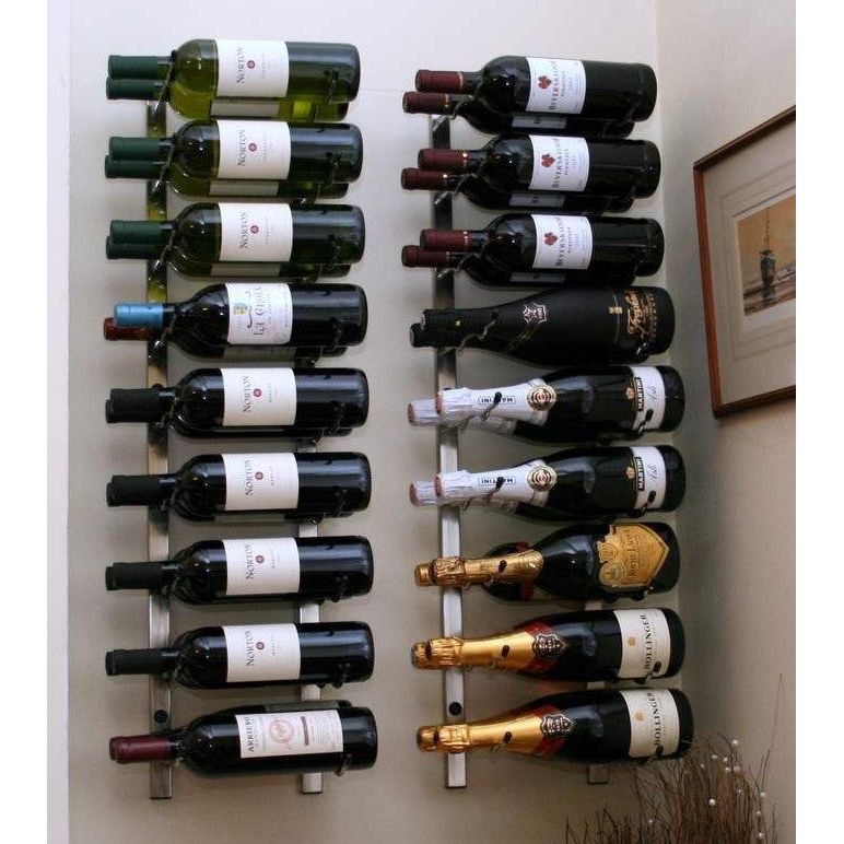 VintageView - W Series - Magnum/Champagne Metal Wine Rack (9-18 bottles)