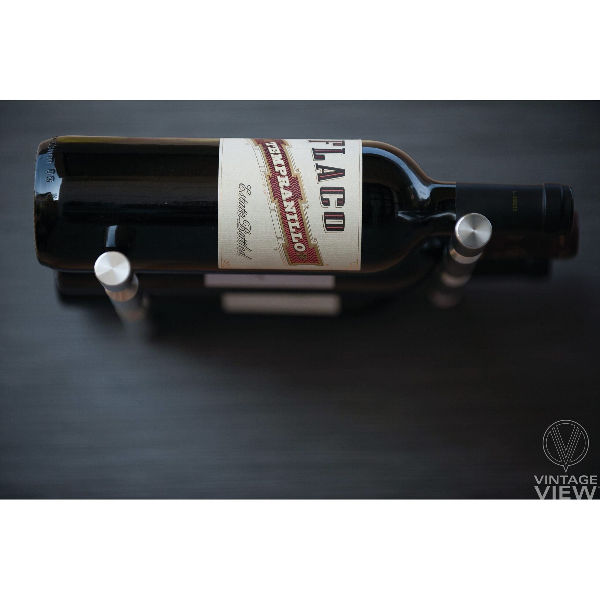 VintageView - Vino Series - 3 Bottle - Wall Mounted Metal Wine Rack (Peg System)