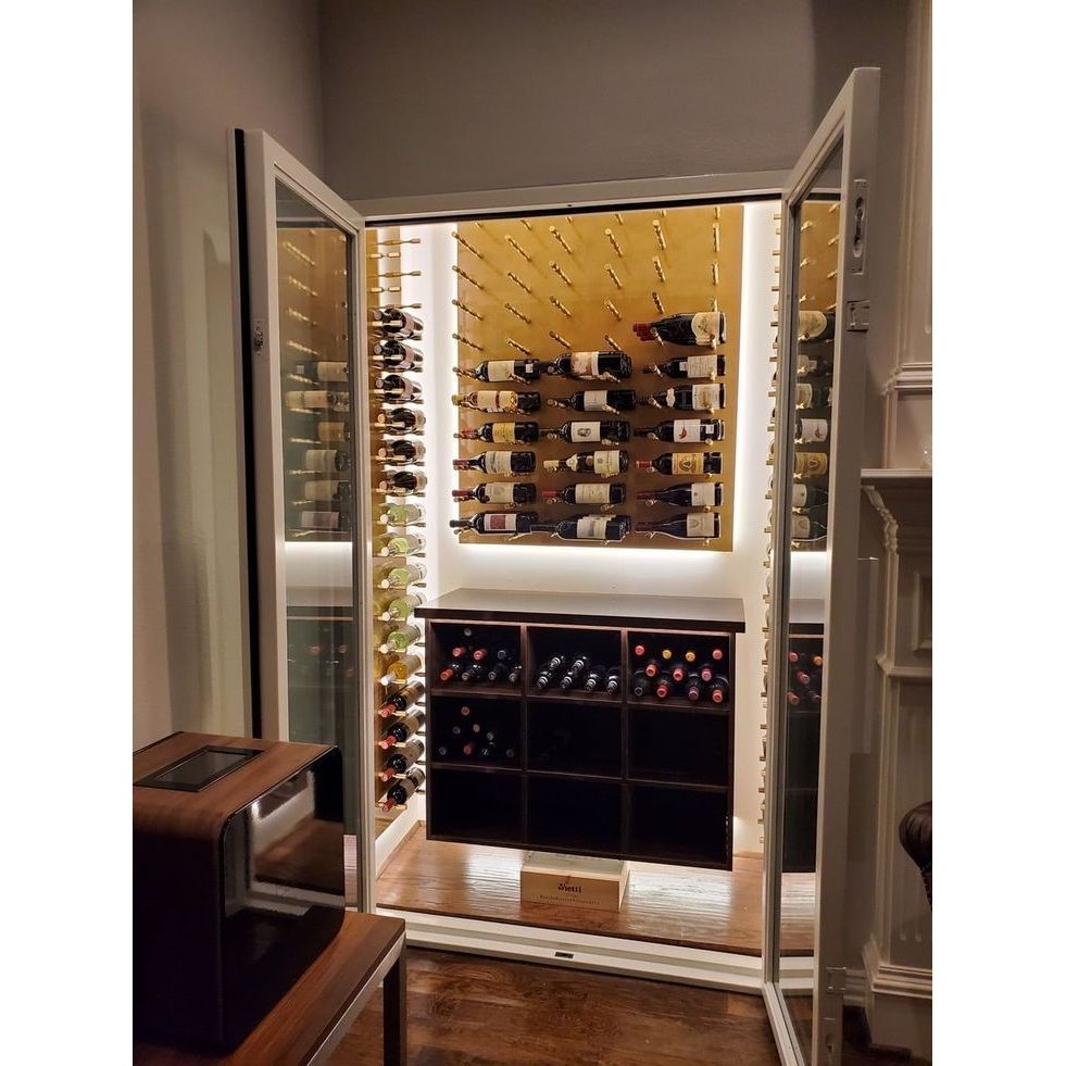 VintageView - Vino Series - 3 Bottle - Wall Mounted Metal Wine Rack (Peg System)