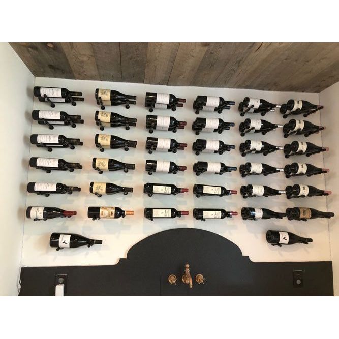 VintageView - Vino Series - 2 Bottle - Wall Mounted Metal Wine Rack (Peg System)