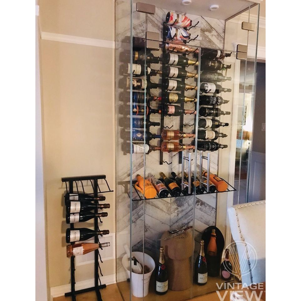VintageView - W Series - Floor Standing Metal Wine Rack (Freestanding Display)