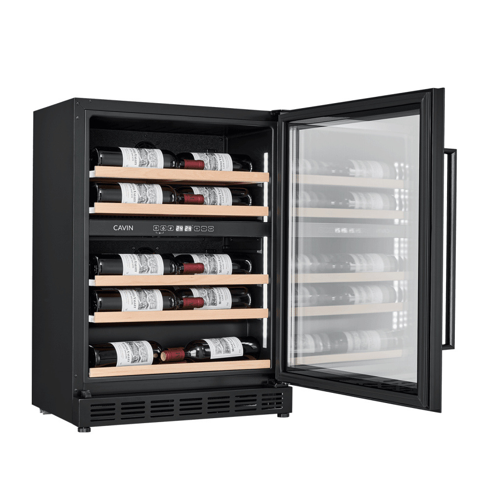 Cavin - 600mm - Undercounter Wine Fridge - Arctic Collection 60D Shallow Fullglass Black