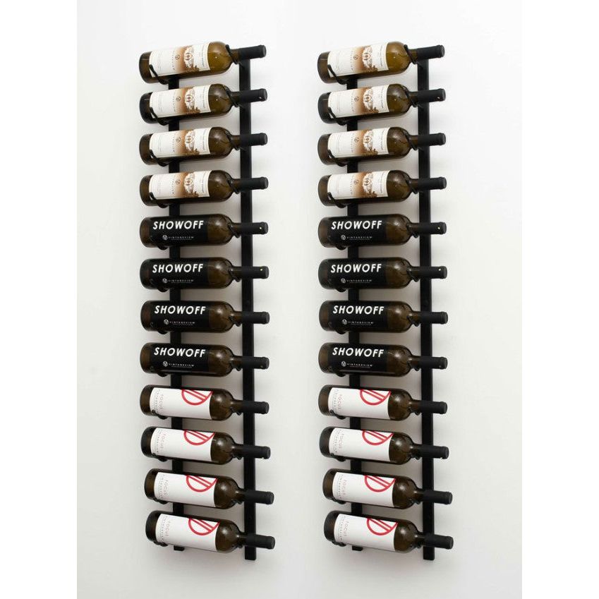 VintageView - W Series 8 – 2440mm Wall Mounted Metal Wine Rack Combo Kit (24-72 bottles)