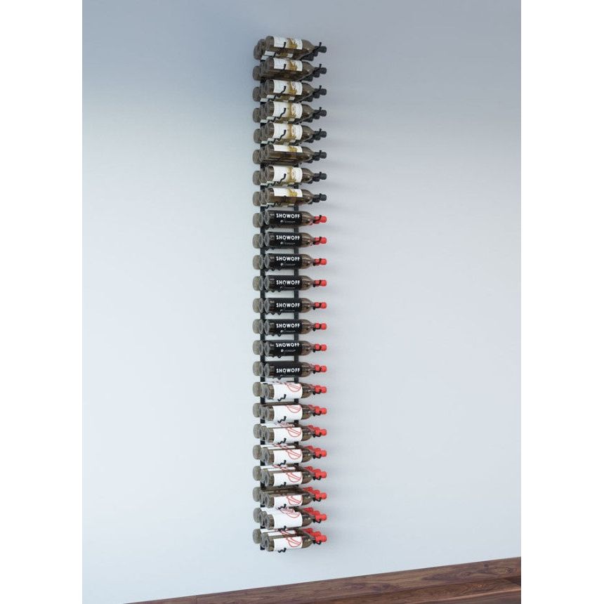 VintageView - W Series 8 – 2440mm Wall Mounted Metal Wine Rack Combo Kit (24-72 bottles)