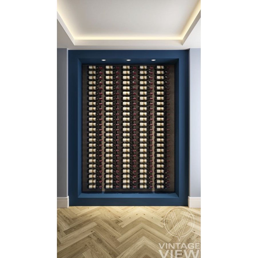 VintageView - W Series 8 – 2440mm Wall Mounted Metal Wine Rack Combo Kit (24-72 bottles)
